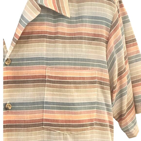 Campus Men’s Vintage New Old Stock Striped Size L Shirt Made in USA w/Tags - Picture 5 of 7